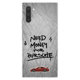 Átlátszó szilikon tok az alábbi mobiltelefonokra Samsung Galaxy Note 10 N970F - Grey Drift