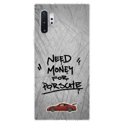 Átlátszó szilikon tok az alábbi mobiltelefonokra Samsung Galaxy Note 10+ N975F - Grey Drift