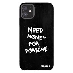 Átlátszó szilikon tok az alábbi mobiltelefonokra Apple iPhone 11 - Black Dollar