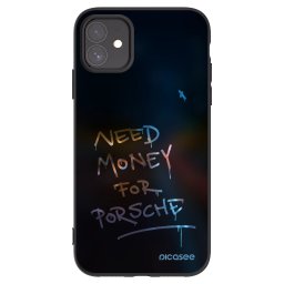 Fekete szilikon tok az alábbi mobiltelefonokra Apple iPhone 11 - Neon Nights