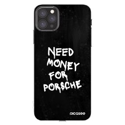 Átlátszó szilikon tok az alábbi mobiltelefonokra Apple iPhone 11 Pro Max - Black Dollar