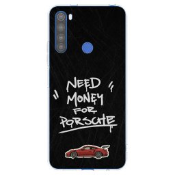 Átlátszó szilikon tok az alábbi mobiltelefonokra Xiaomi Redmi Note 8T - Dark Racer