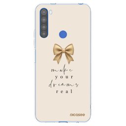 Átlátszó szilikon tok az alábbi mobiltelefonokra Xiaomi Redmi Note 8T - Golden Dream