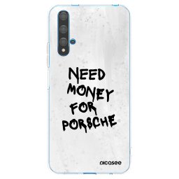 Átlátszó szilikon tok az alábbi mobiltelefonokra Huawei Nova 5T - White Dollar