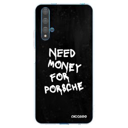 Átlátszó szilikon tok az alábbi mobiltelefonokra Huawei Nova 5T - Black Dollar
