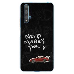 Átlátszó szilikon tok az alábbi mobiltelefonokra Huawei Nova 5T - Track Mode
