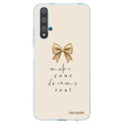 Átlátszó szilikon tok az alábbi mobiltelefonokra Huawei Nova 5T - Golden Dream