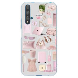 Átlátszó szilikon tok az alábbi mobiltelefonokra Huawei Nova 5T - Glam Babe