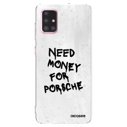 Átlátszó szilikon tok az alábbi mobiltelefonokra Samsung Galaxy A71 A715F - White Dollar