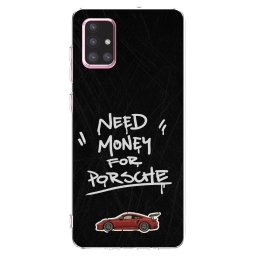 Átlátszó szilikon tok az alábbi mobiltelefonokra Samsung Galaxy A71 A715F - Dark Racer