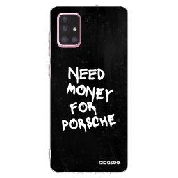 Átlátszó szilikon tok az alábbi mobiltelefonokra Samsung Galaxy A71 A715F - Black Dollar