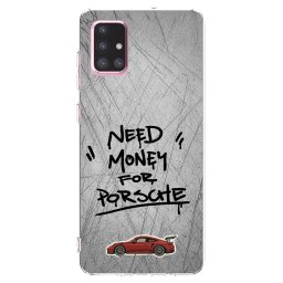 Átlátszó szilikon tok az alábbi mobiltelefonokra Samsung Galaxy A71 A715F - Grey Drift