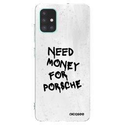 Átlátszó szilikon tok az alábbi mobiltelefonokra Samsung Galaxy A51 A515F - White Dollar