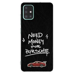 Átlátszó szilikon tok az alábbi mobiltelefonokra Samsung Galaxy A51 A515F - Dark Racer