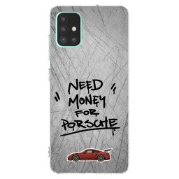 Átlátszó szilikon tok az alábbi mobiltelefonokra Samsung Galaxy A51 A515F - Grey Drift