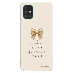 Átlátszó szilikon tok az alábbi mobiltelefonokra Samsung Galaxy A51 A515F - Golden Dream