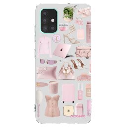Átlátszó szilikon tok az alábbi mobiltelefonokra Samsung Galaxy A51 A515F - Glam Babe