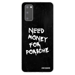 Átlátszó szilikon tok az alábbi mobiltelefonokra Samsung Galaxy S20 G980F - Black Dollar