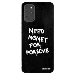 Átlátszó szilikon tok az alábbi mobiltelefonokra Samsung Galaxy S20+ G985F - Black Dollar