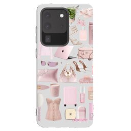 Átlátszó szilikon tok az alábbi mobiltelefonokra Samsung Galaxy S20 Ultra 5G G988F - Glam Babe