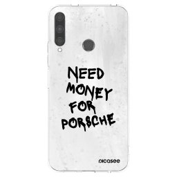 Átlátszó szilikon tok az alábbi mobiltelefonokra Huawei P40 Lite E - White Dollar