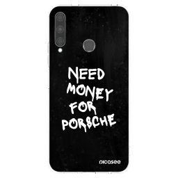 Átlátszó szilikon tok az alábbi mobiltelefonokra Huawei P40 Lite E - Black Dollar