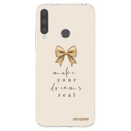 Átlátszó szilikon tok az alábbi mobiltelefonokra Huawei P40 Lite E - Golden Dream