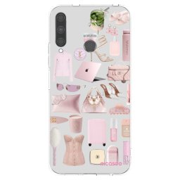Átlátszó szilikon tok az alábbi mobiltelefonokra Huawei P40 Lite E - Glam Babe