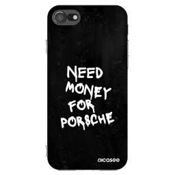 Átlátszó szilikon tok az alábbi mobiltelefonokra Apple iPhone SE 2020 - Black Dollar