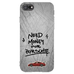 Átlátszó szilikon tok az alábbi mobiltelefonokra Apple iPhone SE 2020 - Grey Drift