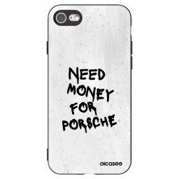 Fekete szilikon tok az alábbi mobiltelefonokra Apple iPhone SE 2020 - White Dollar