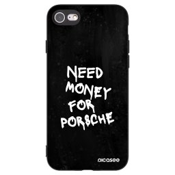 Fekete szilikon tok az alábbi mobiltelefonokra Apple iPhone SE 2020 - Black Dollar