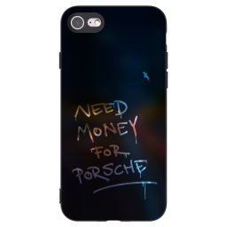 Fekete szilikon tok az alábbi mobiltelefonokra Apple iPhone SE 2020 - Neon Nights