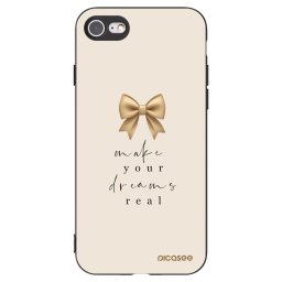 Fekete szilikon tok az alábbi mobiltelefonokra Apple iPhone SE 2020 - Golden Dream