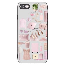 Fekete szilikon tok az alábbi mobiltelefonokra Apple iPhone SE 2020 - Glam Babe