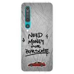 Átlátszó szilikon tok az alábbi mobiltelefonokra Xiaomi Mi 10 - Grey Drift