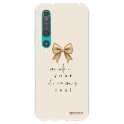 Átlátszó szilikon tok az alábbi mobiltelefonokra Xiaomi Mi 10 - Golden Dream
