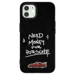 Fekete szilikon tok az alábbi mobiltelefonokra Apple iPhone 12 - Dark Racer