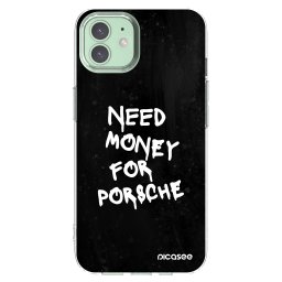Átlátszó szilikon tok az alábbi mobiltelefonokra Apple iPhone 12 - Black Dollar