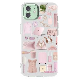 Átlátszó szilikon tok az alábbi mobiltelefonokra Apple iPhone 12 - Glam Babe