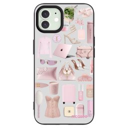 Fekete szilikon tok az alábbi mobiltelefonokra Apple iPhone 12 Pro - Glam Babe