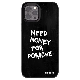 Fekete szilikon tok az alábbi mobiltelefonokra Apple iPhone 12 Pro Max - Black Dollar