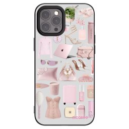 Fekete szilikon tok az alábbi mobiltelefonokra Apple iPhone 12 Pro Max - Glam Babe
