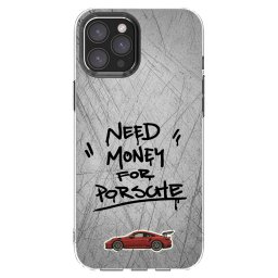 Átlátszó szilikon tok az alábbi mobiltelefonokra Apple iPhone 12 Pro Max - Grey Drift