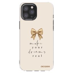 Átlátszó szilikon tok az alábbi mobiltelefonokra Apple iPhone 12 Pro Max - Golden Dream