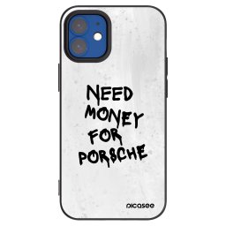 Fekete szilikon tok az alábbi mobiltelefonokra Apple iPhone 12 mini - White Dollar