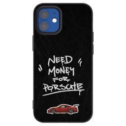 Fekete szilikon tok az alábbi mobiltelefonokra Apple iPhone 12 mini - Dark Racer