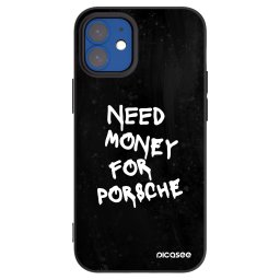 Fekete szilikon tok az alábbi mobiltelefonokra Apple iPhone 12 mini - Black Dollar