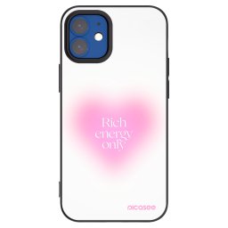 Fekete szilikon tok az alábbi mobiltelefonokra Apple iPhone 12 mini - Rich Energy