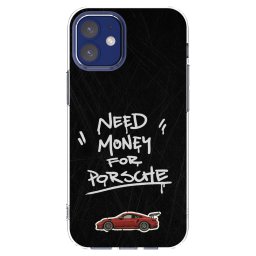 Átlátszó szilikon tok az alábbi mobiltelefonokra Apple iPhone 12 mini - Dark Racer